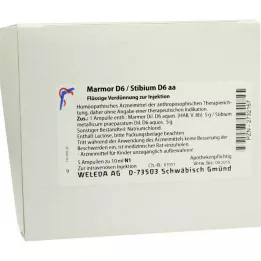 MARMOR Fiale D 6/Stibium D 6 aa, 5X10 ml