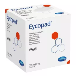 EYCOPAD Compresse oculari 70x85 mm sterili, 25 pz
