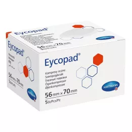 EYCOPAD Compresse oculari 56x70 mm non sterili, 5 pz