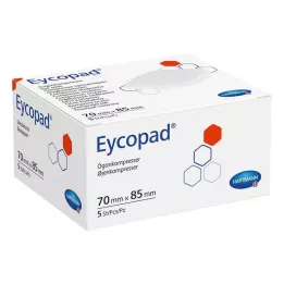 EYCOPAD Eye comprime 70x85 mm Unsteril, 5 pz