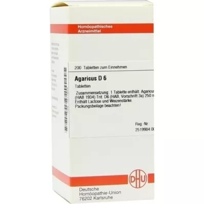 AGARICUS D 6 compresse, 200 pz
