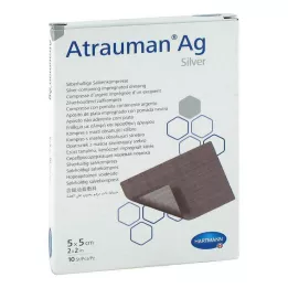 ATRAUMAN Ag 5x5 cm compresse sterili, 10 pz