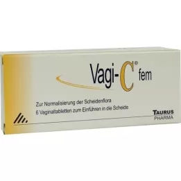 VAGI C compresse vaginali FEM, 6 pz