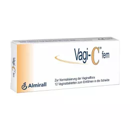 VAGI C Fem Compresse Vaginali, 12 pz