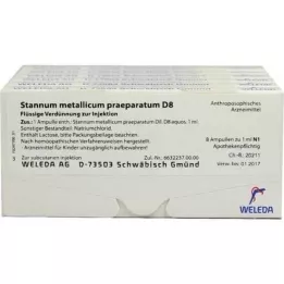 STANNUM METALLICUM praeparatum D 8 fiale, 48X1 ml