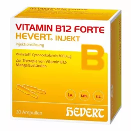 VITAMIN B12 HEVERT forte Injekt fiale, 20X2 ml