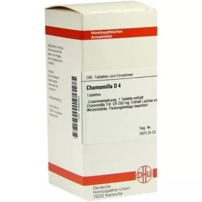 Chamomilla D 4 compresse, 200 pz