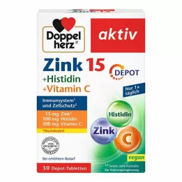 DOPPELHERZ Compresse di deposito di zinco+istidina attive, 30 pz