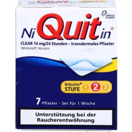 NIQUITIN Clear 14 mg pavimentazione transdermica, 7 pz