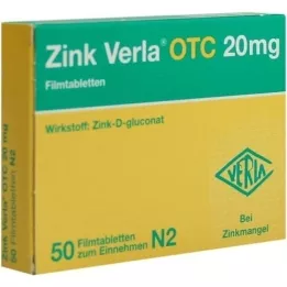 ZINK VERLA OTC compresse rivestite con film da 20 mg, 50 pz