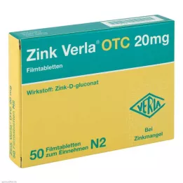 ZINK VERLA OTC Compresse rivestite con film da 20 mg, 50 pz