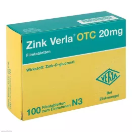 ZINK VERLA OTC Compresse rivestite con film da 20 mg, 100 pz