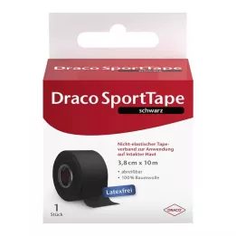 DRACO TAPEVERBAND 3,8 cmx10 m nero, 1 pezzo
