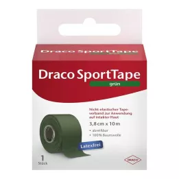 DRACO TAPEVERBAND 3,8 cmx10 m verde, 1 pezzo
