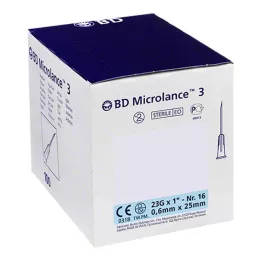 BD MICROLANCE Cannula 23 G 1 0,6x25 mm, 100 pz