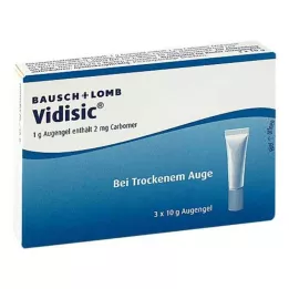 VIDISIC Gel per gli occhi, 3X10 g