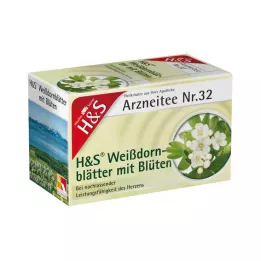 H&S Foglie di biancospino con fiori sacchetto filtro, 20X1,6 g