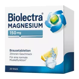 BIOLECTRA Magnesio 150 mg compresse effervescenti al limone, 20 pz