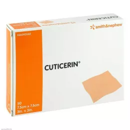 CUTICERIN Garza con rivestimento ungueale 7,5x7,5 cm, 50 pz