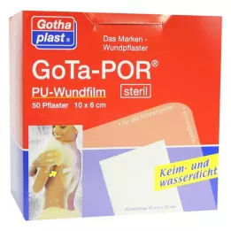 GOTA-POR PU Pellicola per ferite 10x6 cm cerotto sterile, 50 pz
