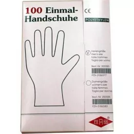 HANDSCHUHE Una volta uomini poliäthilen, 100 pz
