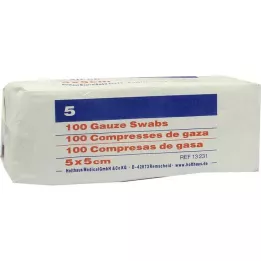MULLKOMPRESSEN Ypsipad 5x5 cm non sterile 8 strati, 100 pz