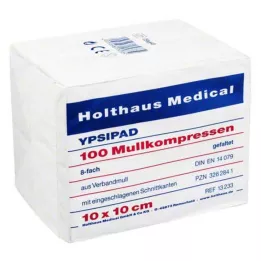 MULLKOMPRESSEN Ypsipad 10x10 cm non sterile 8 strati, 100 pz