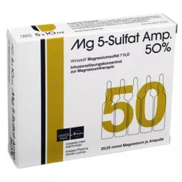 MG 5 solfato AMP. Concentrati di soluzione di infusione 50%, 5 pz
