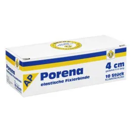 Benda di garza elastica Porena 4 cm senza violoncello bianco, 10 pezzi