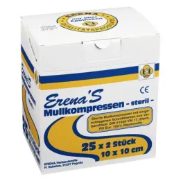 Erena Compresse di garza sterile 10x10, 25x2 pz