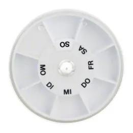 Dispenser per compresse Icron 7 scomparti trasparente tondo, 1 pz