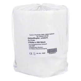 ZELLSTOFFTUPFER Rotolo 4x5 cm, 2X500 pz