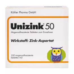 UNIZINK 50 compresse gastroresistenti, 100 pz