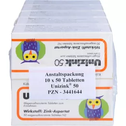 UNIZINK 50 compresse gastroresistenti, 10X50 pz