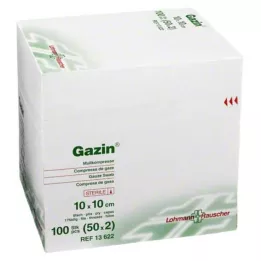GAZIN Garza comp.10x10 cm sterile 8 strati, 50X2 pz