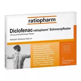 DICLOFENAC-cerotti antidolorifici ratiopharm, 10 pz