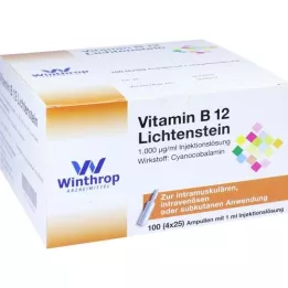 VITAMIN B12 1.000 μg di lichtenstein ampoule, 100x1 ml
