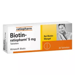 BIOTIN-RATIOPHARM Compresse da 5 mg, 30 pz