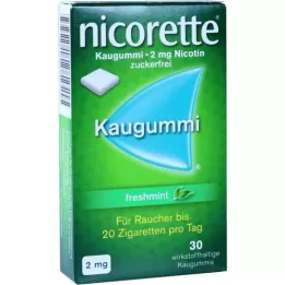 NICORETTE 2 mg FreshMint Kaugummi, 30 pz
