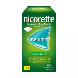 NICORETTE 4 mg di gomma da masticare alla menta fresca, 105 pezzi