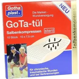 GOTA TÜL Unguento compresse 7,5x10 cm sterile, 10 pz