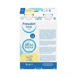 FRESUBIN ENERGY DRINK Borraccia alla vaniglia, 4X200 ml