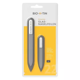 BIO-H-TIN Set di lime per unghie in vetro, 1 pezzo