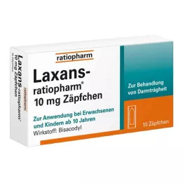 LAXANS-ratiopharm 10 mg supposte, 10 pz