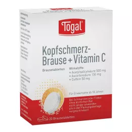 TOGAL Compresse effervescenti antiemicrania + Vit.C, 20 pz