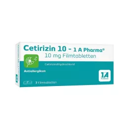CETIRIZIN 10-1A Compresse rivestite con film Pharma, 7 pz