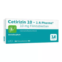 CETIRIZIN 10-1A Pharma compresse rivestite con film, 50 pz