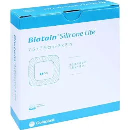 Medicazione in schiuma Biatain Silicone Lite 7,5x7,5 cm, 10 pz