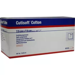 CUTISOFT Compressa di cotone fessurata 7,5x7,5 cm sterile, 50X2 pz