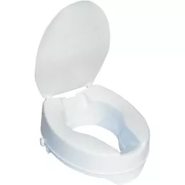 TOILETTENSITZERHÖHUNG 13 cm senza coperchio + clip di fissaggio, 1 pz